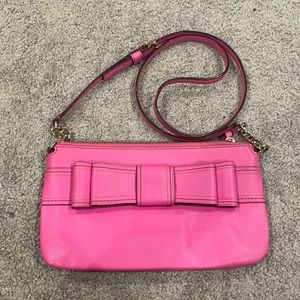 Kate Spade hot pink bow cross body bag NWOT